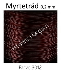 Myrtetråd 0,2 mm farve 3012 brun